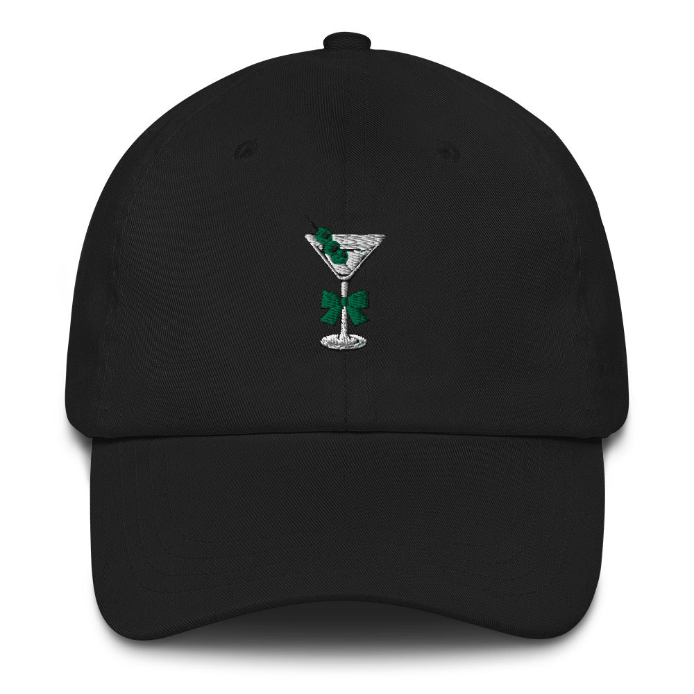 Kirty’s Holiday Martini Dad Hat - Evergreen