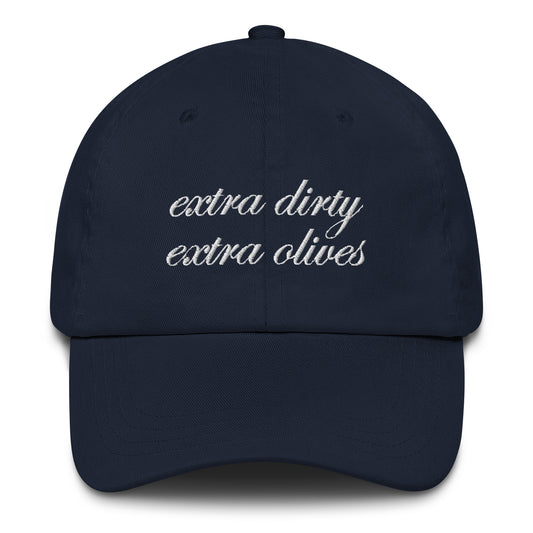 'Extra Dirty, Extra Olives®' Dad Hat - Oxford