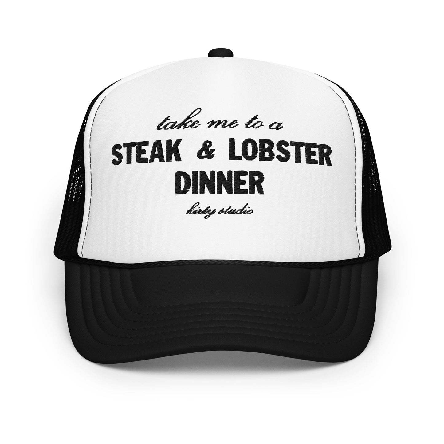 'Steak & Lobster' Trucker Hat - BW