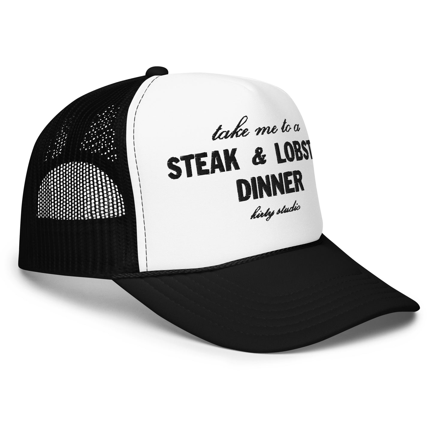 'Steak & Lobster' Trucker Hat - BW