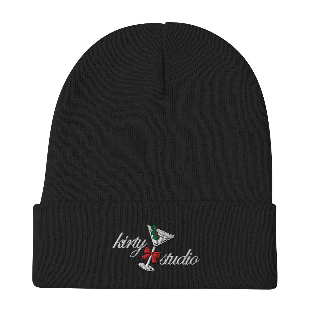 Kirty's Holiday Martini Woven Beanie - Manzanilla