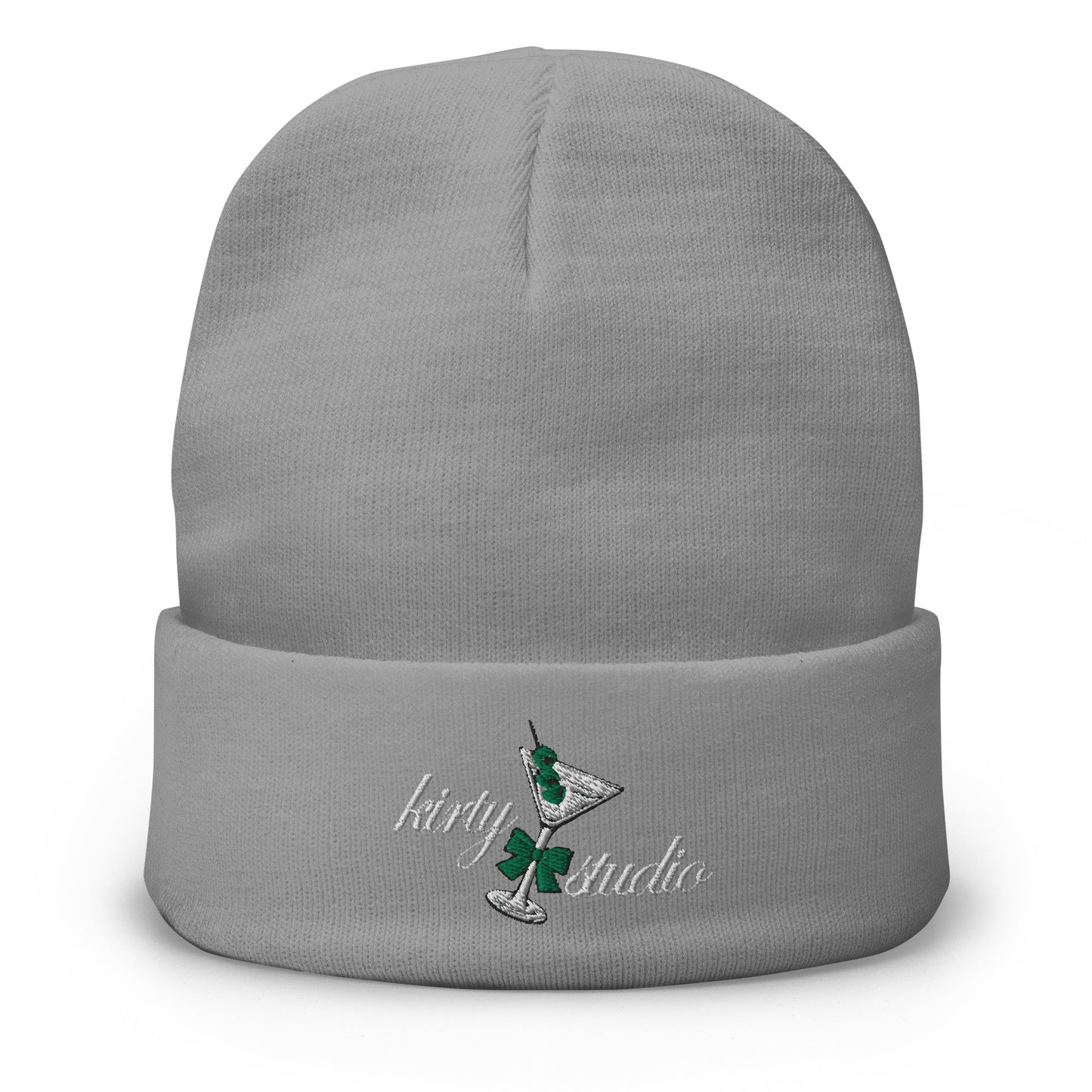 Kirty's Holiday Martini Woven Beanie - Evergreen