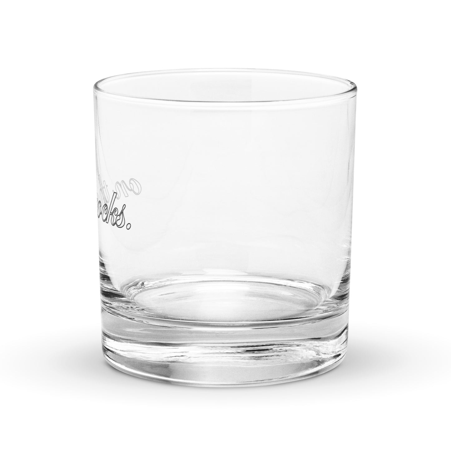 'On The Rocks' Lowball Cocktail Glass