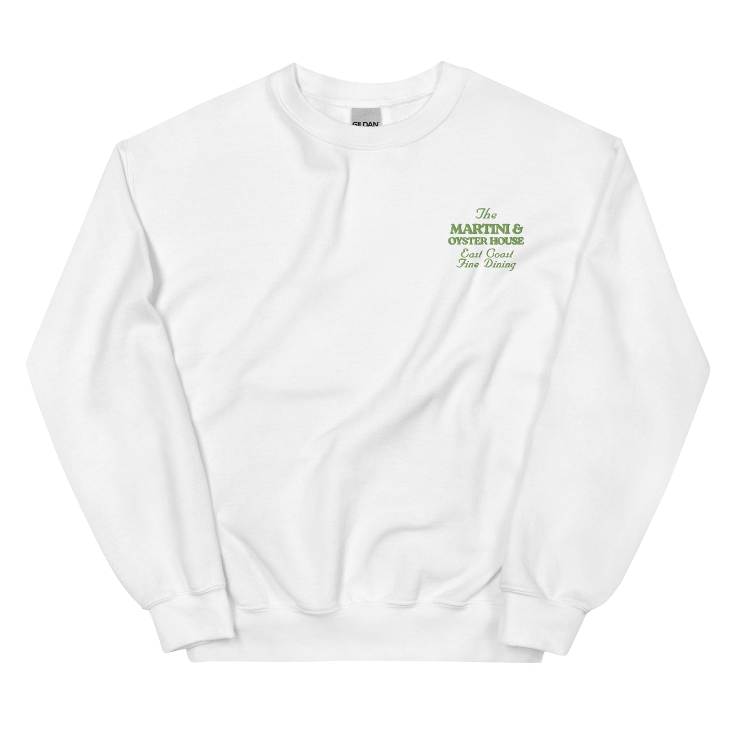'Martini & Oyster House' Sport Crew - White