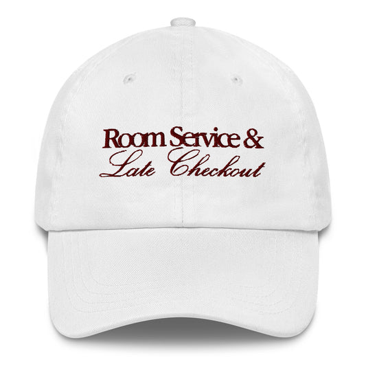 'Room Service' Dad Hat - Blanche