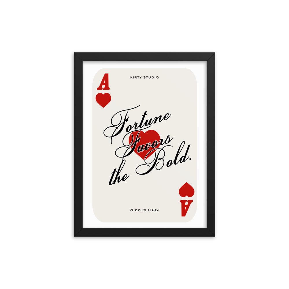 'Fortune' Playing Card Framed Print