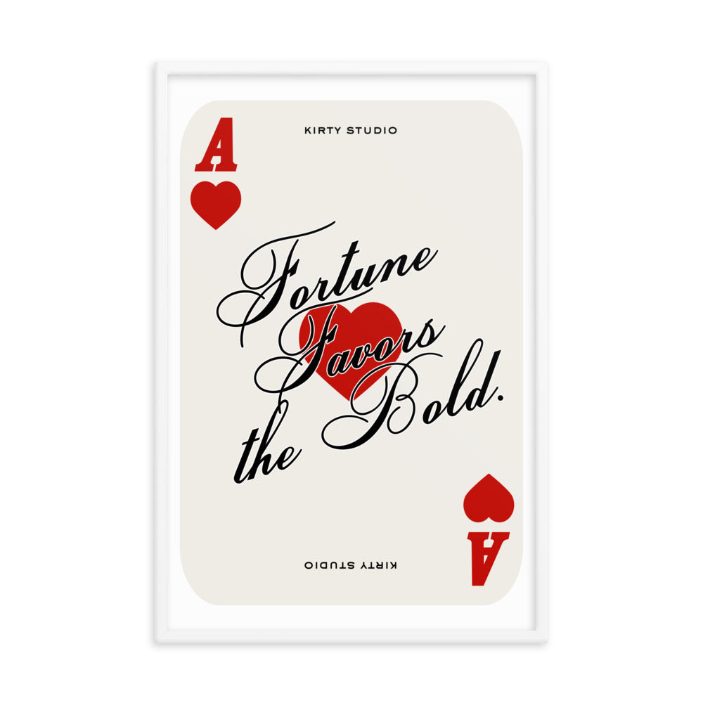 'Fortune' Playing Card Framed Print