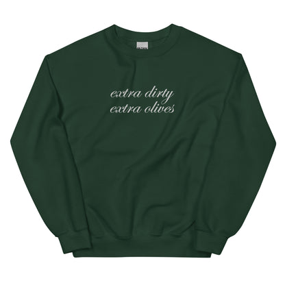 'Extra Dirty, Extra Olives'™ Sport Crew - Polo Green