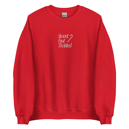 'Sweet, but Twisted' Sport Crew - Candy Red