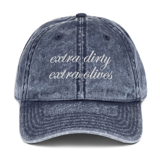 'Extra Dirty, Extra Olives'™ Dad Hat - Denim