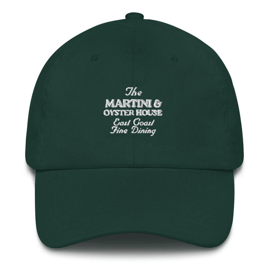 'Martini & Oyster House' Dad Hat - Hunter Green